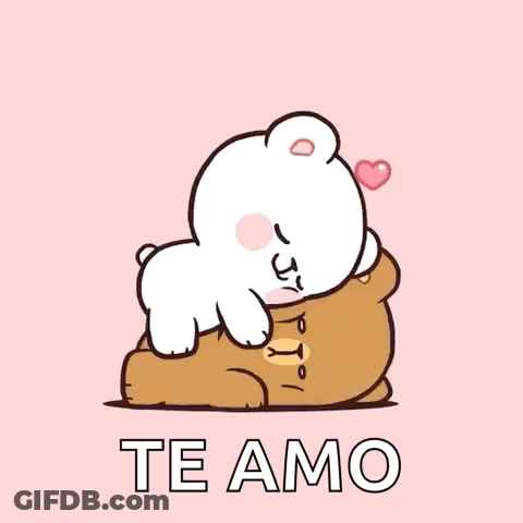Teddy Bear On Top Of Another Te Amo GIF