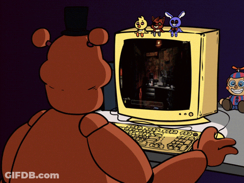 Teddy Bear Playing Video Game GIF