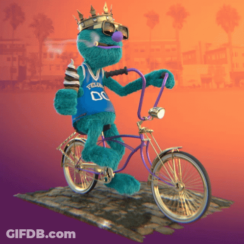 Teddy Bear Riding Bike With Tokyo Jersey GIF
