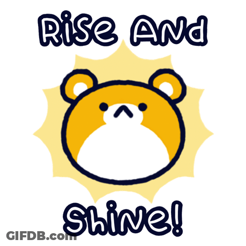 Teddy Bear Rise And Shine GIF