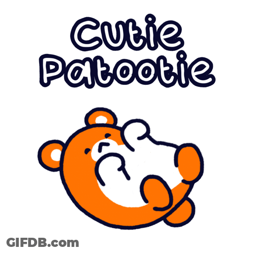 Teddy Bear Saying Cutie Patootie GIF