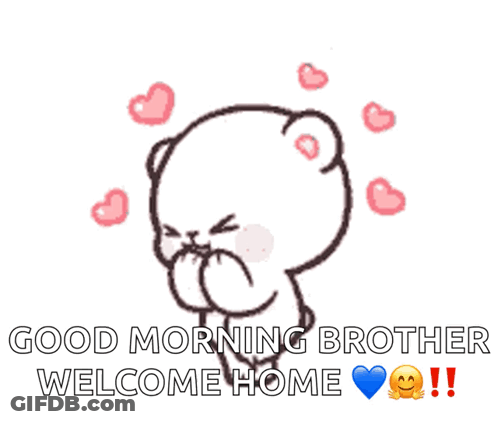Teddy Bear Saying Good Morning GIF