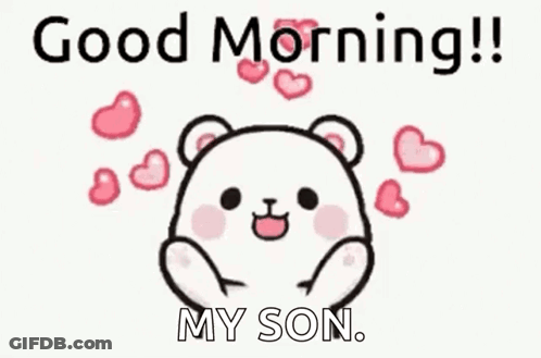 Teddy Bear Saying Good Morning GIF