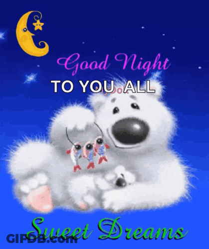 Teddy Bear Saying Good Night GIF