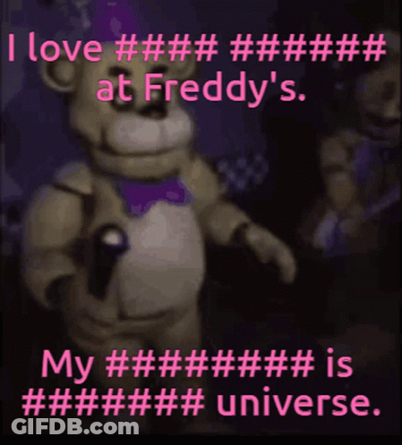 Teddy Bear Saying I Love At Freddys GIF