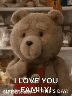 Teddy Bear Saying I Love You GIF