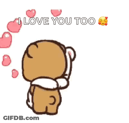 Teddy Bear Saying I Love You GIF