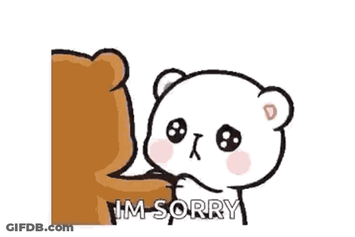 Teddy Bear Saying I'm Sorry GIF
