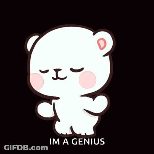 Teddy Bear Saying Im A Genius GIF