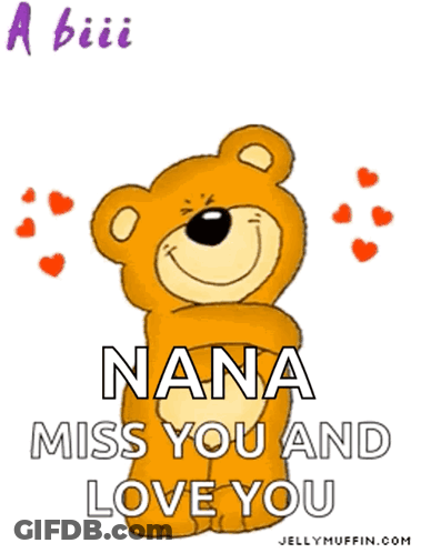 Teddy Bear Saying Miss You Love You GIF