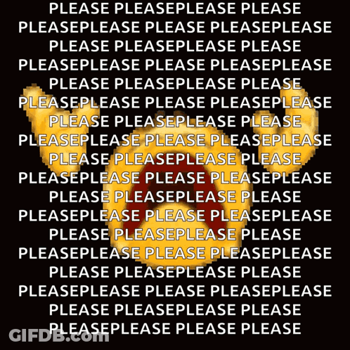 Teddy Bear Saying Please Repeatedly GIF