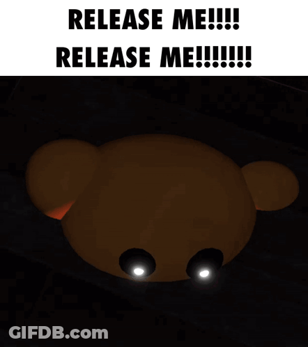 Teddy Bear Saying Release Me GIF