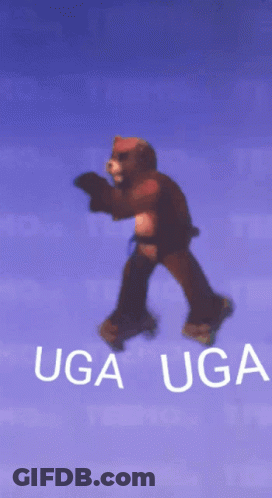 Teddy Bear Saying Uga Uga GIF