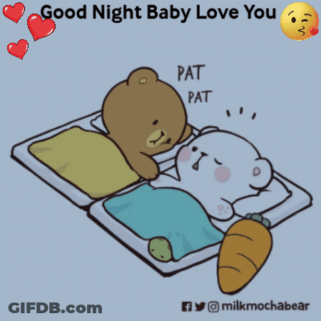 Teddy Bear Saying You Can't Sleep To Another GIF