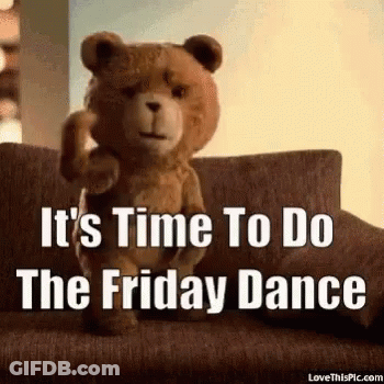 Teddy Bear Sitting On Couch Dancing GIF