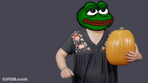 Teddy Bear Sitting On Pumpkin Saying Happy Halloween GIF