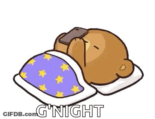 Teddy Bear Sleeping With Cell Phone GIF