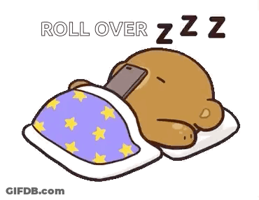Teddy Bear Sleeping With Cell Phone In Mouth GIF