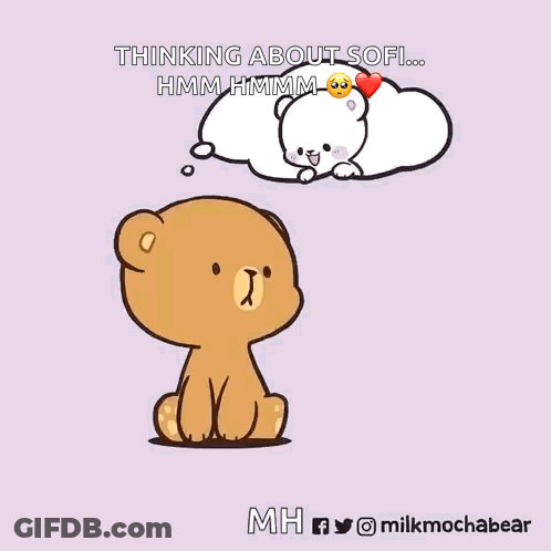 Teddy Bear Thinking About Sofi GIF