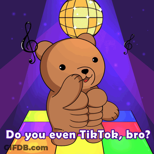 Teddy Bear Thumbs Up Do You Even TikTok Bro GIF