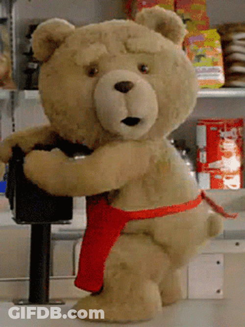 Teddy Bear Twerky Dance GIF