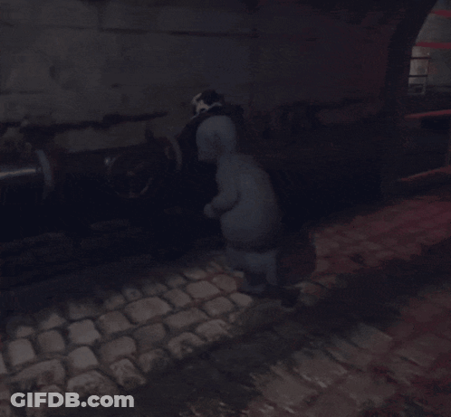 Teddy Bear Wearing Hat With Letter B GIF