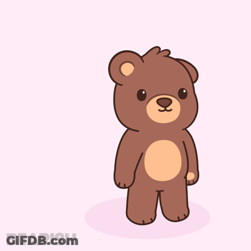 Teddy Bear With Arrow Through Heart Saying I'm In Love GIF