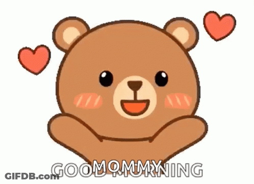 Teddy Bear With Hearts And Good Morning GIF
