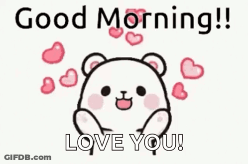 Teddy Bear With Hearts Good Morning Love GIF