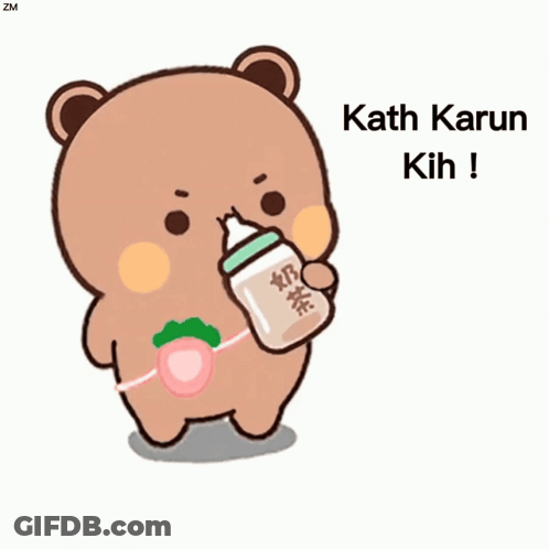Teddy Bear With Kath Karun Kih GIF