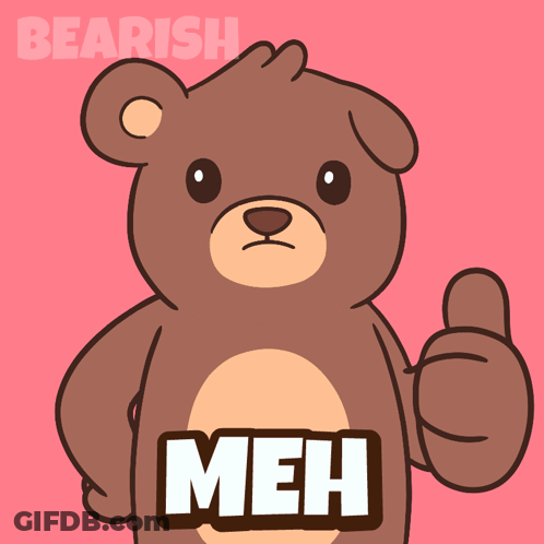 Teddy Bear With Meh GIF