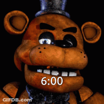 Teddy Bear With Time 6:00 GIF