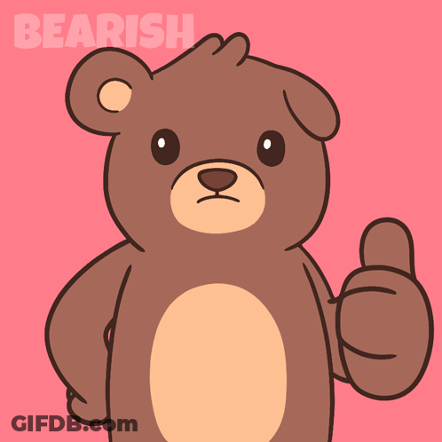 Teddy Bear With Word Bearish GIF