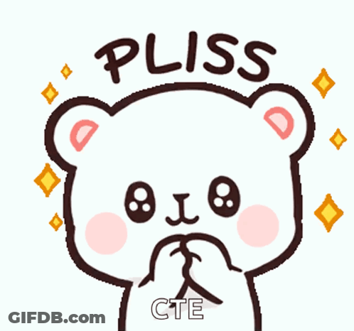 Teddy Bear With Word Pliss GIF