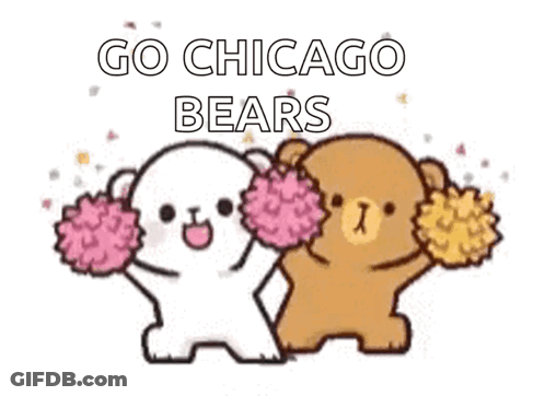 Teddy Bears Cheering For Chicago Bears GIF