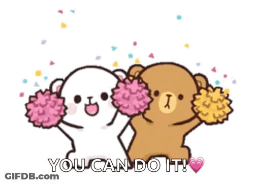 Teddy Bears Cheering You Can Do It GIF