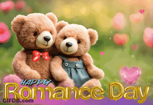 Teddy Bears Happy Romance Day GIF
