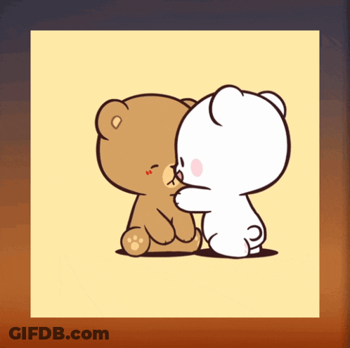 Teddy Bears Hugging GIF