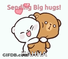 Teddy Bears Hugging GIF