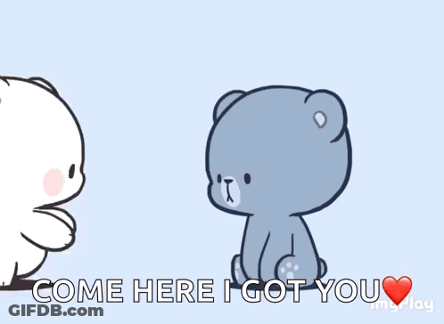 Teddy Bears Hugging Come Here I Got You GIF