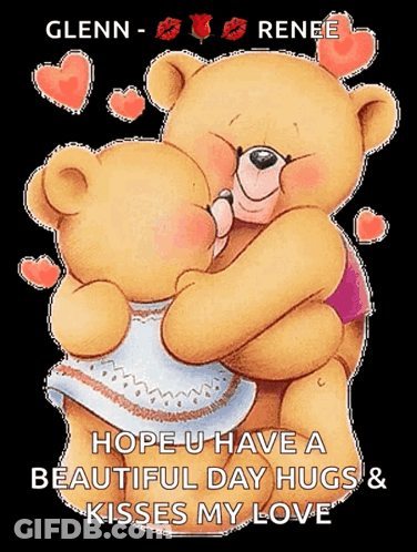 Teddy Bears Hugging Hope You Have A Beautiful Day GIF
