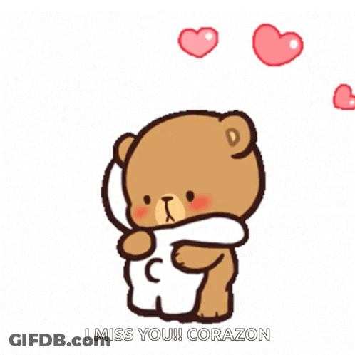Teddy Bears Hugging I Miss You GIF