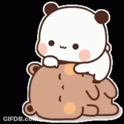 Teddy Bears Hugging Sending Hug Love You GIF