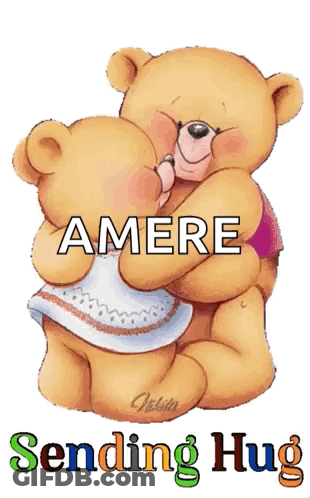 Teddy Bears Hugging Sending Hug GIF