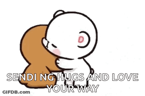Teddy Bears Hugging Sending Hugs And Love Your Way GIF