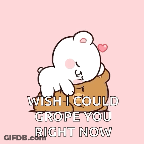 Teddy Bears Hugging Wish I Could Grope You Right Now GIF