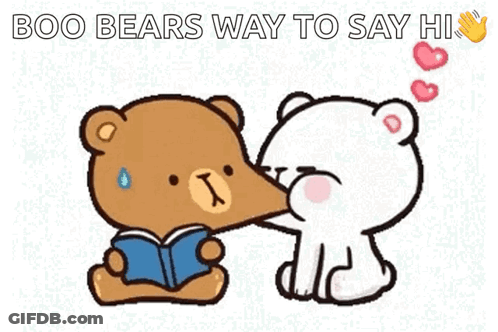Teddy Bears Kissing And Reading GIF