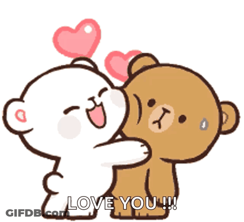 Teddy Bears Kissing Dobranoc Dagusko GIF