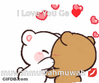 Teddy Bears Kissing I Love You GIF
