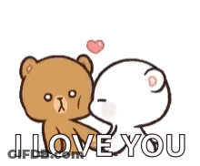 Teddy Bears Kissing With Heart GIF